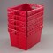 Global Industrial Corrugated Postal Storage Tote, 18-1/2 in L x 13-1/4 in W x 12 in H, Red, Plastic 257915RD - alternate 3